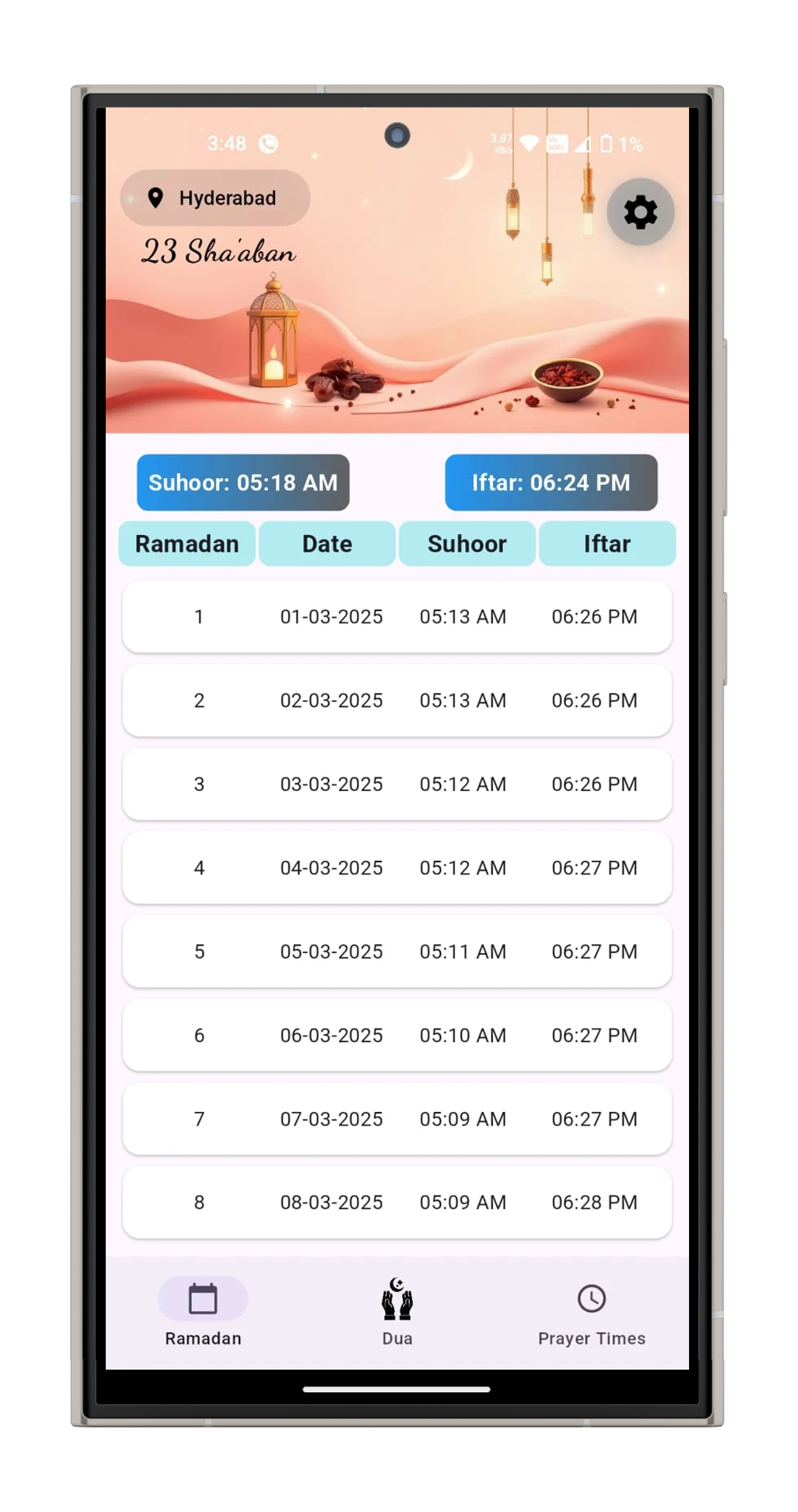 Prayer and Ramadan Timings – Stay Spiritually Aligned Anywhere screenshot